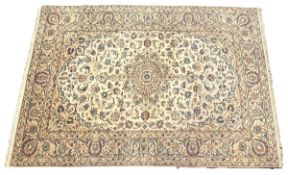 EARLY 20TH CENTURY CENTRAL PERSIAN KASHAN WOOL HAND WOVEN FLOOR CARPET RUG