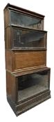 GLOBE WERNICKE - EARLY 20TH CENTURY MAHOGANY LAWERS' BOOKCASE