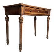 CONTINENTAL LATE 19TH/EARLY 20TH CENTURY OAK WOOD WRITING TABLE