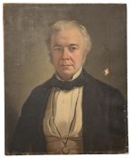 19TH CENTURY PORTRAITURE SCHOOL - CIRCA 1903 OIL ON CANVAS PORTRAIT OF MAN