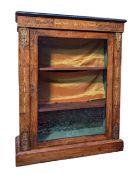 19TH CENTURY VICTORIAN WALNUT INLAID PIER CABINET