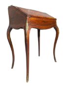 FRENCH LOUIS XV STYLE 19TH CENTURY ROSEWOOD INLAID DESK DE DAME