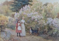 ARTHUR HOPKINS (1848-1930) - WATERCOLOUR ON PAPER LANDSCAPE PAINTING