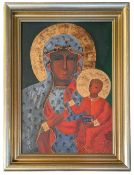 AFTER THE 16TH CENTURY - OIL ON BOARD OF THE BLACK MADONNA OF CZESTOCHOWA