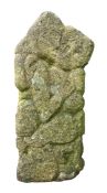 CARVED STONE PAGAN ANTHROPOMORPHIC STATUE OF HUGGING FIGURES