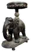 19TH CENTURY ANGLO INDIAN HARDWOOD ELEPHANT TABLE