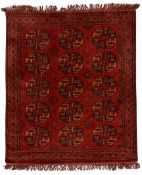 EARLY 20TH CENTURY TURKMEN AFGHAN ERSARI HAND WOVEN FLOOR CARPET RUG