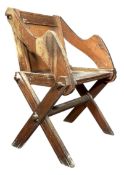 19TH CENTURY PINE WOOD GLASTONBURY CHAIR