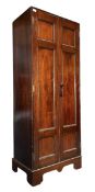 EARLY 20TH CENTURY MAHOGANY SCHOOL CUPBOARD WARDROBE