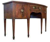 GEORGE III 19TH CENTURY MAHOGANY SIDEBOARD DRESSER