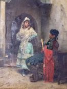JULES WORMS (FRENCH SCHOOL 1823-1924) - SPANISH OIL ON BOARD