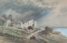 ANTHONY VANDYKE COPLEY FIELDING - DOVER CASTLE, 1840 - WATERCOLOUR PAINTING