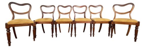 SET OF SIX 19TH CENTURY WILLIAM IV ROSEWOOD DINING CHAIRS