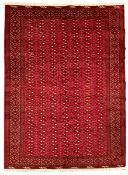 EARLY 20TH CENTURY NORTH EAST PERSIAN TURKOMAN WOOL FLOORA CARPET RUG