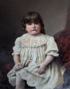 R. W. BRAITHWAITE (BRITISH) - EARLY 20TH CENTURY 1906 OIL ON CANVAS PORTRAIT