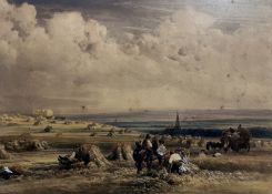 PETER DE WINT (1784-1849) - HARVEST/CORNFIELD - WATERCOLOUR ON PAPER