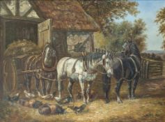 AFTER JOHN FREDERICK HERRING JR - EARLY 20TH CENTURY OIL ON CANVAS GENRE PAINTING