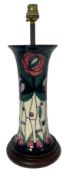 MOORCROFT POTTERY - RENNIE MACKINTOSH TRIBUTE BY POTTERY LAMP