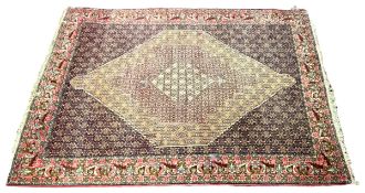 20TH CENTURY PERSIAN IRANIAN SENNEH WOOL RUG