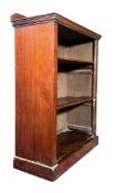 VICTORIAN 19TH CENTURY MAHOGANY OPEN WINDOW BOOKCASE
