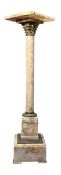 CLASSICAL INSPIRED EARLY 20TH CENTURY MARBLE CORINTHIAN COLUMN STAND