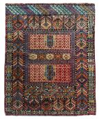 WEST TURKESTAN TEKKE ENSI SILK FLOOR CARPET RUG