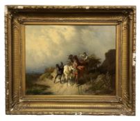 ATTR. FRANCOIS EDOUARD BERTIN - 19TH CENTURY OIL ON CANVAS ROMANTIC PAINTING