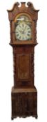 GANZ, SWANSEA - MID 19TH CENTURY MAHOGANY 8-DAY LONGCASE CLOCK