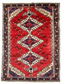 EARLY 20TH CENTURY NORTH WEST PERSIAN ISLAMIC RUDBAR WOOL FLOOR CARPET RUG