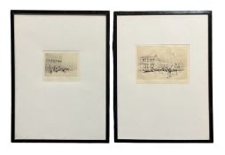 WILLIAM WALCOT (1874-1943) - VIEWS OF VENICE - TWO EARLY 20TH CENTURY ETCHINGS