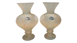 TWO LATE 20TH CENTURY ITALIAN STUDIO GLASS VASES