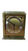 20TH CENTURY ELLIOTT ONYX ART DECO STYLE MANTLE CLOCK