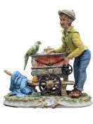 CAPODIMONTE, ITALY - VINTAGE 20TH CENTURY PORCELAIN CHINA FIGURE