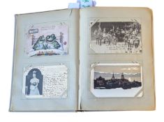 ART NOUVEAU STYLE POSTCARD ALBUM