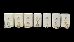 SWAROVSKI - 1990S GLASS CRYSTAL MEMORIES MINIATURE FIGURES FROM THE CLASSICS COLLECTION