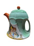 1920S ART DECO SHELLEY HILDA COWHAM NURSERY TEAPOT