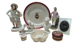 COLLECTION OF 19TH & 20TH CENTURY PORCELAIN & IRONSTONE PIECES