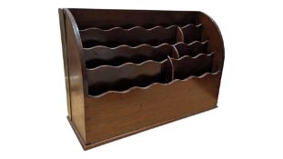 EARLY 20TH CENTURY MAHOGANY LETTER DESK TIDY