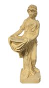 AFTER ANTONIO CANOVA (1757-1822) - A MODERN CAST PLASTER FIGURE OF THE GODDESS HEBE