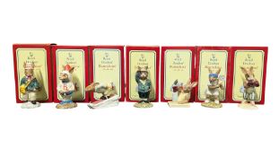ROYAL DOULTON - SEVEN LATE 20TH CENTURY BOXED CHINA BUNNYKINS FIGURES