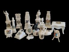 COLLECTION OF 19TH CENTURY & LATER CHINA GOSS / CRESTED SOUVENIR WARE