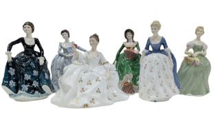 ROYAL DOULTON & COALPORT - COLLECTION OF VINTAGE 20TH CENTURY PORCELAIN LADIES