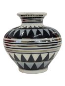 PLANT & TINSLEY PRODUCTION - MOORLAND VINTAGE 20TH CENTURY STUDIO ART VASE