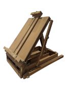 CONTEMPORARY ARTIST'S PORTABLE FOLDING EASEL OF WOODEN CONSTRUCTION