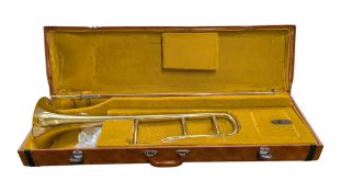 MUSICAL INSTRUMENT - LATE 20TH CENTURY CASED LARK TROMBONE M4023