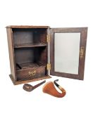 MID 20TH CENTURY OAK WOOD SMOKERS CABINET