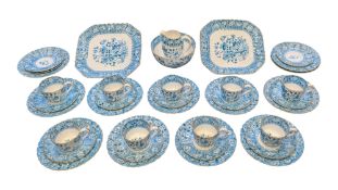 LATE 19TH CENTURY COPELAND SPODE CHINA INDIA PATTERN TEA SERVICE