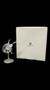 SWAROVSKI - LATE 20TH CENTURY SILVER CRYSTAL GLASS BALLERINA FIGURE