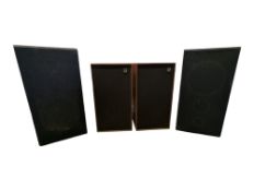 WHARFEDALE, UK - TWO PAIRS OF VINTAGE MUSIC LOUD STEREO SPEAKERS