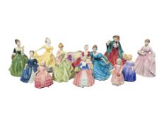 COLLECTION OF 20TH CENTURY ROYAL DOULTON BONE CHINA LADIES